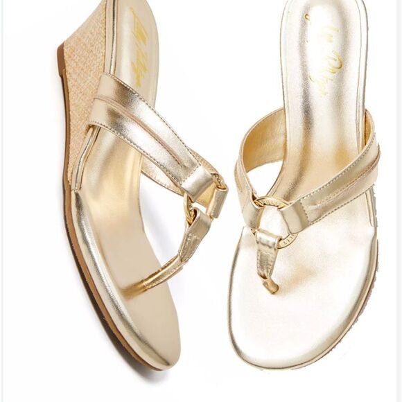 Lilly Pulitzer McKim Wedge Sandal size 9 NWT $148 - Picture 7 of 9